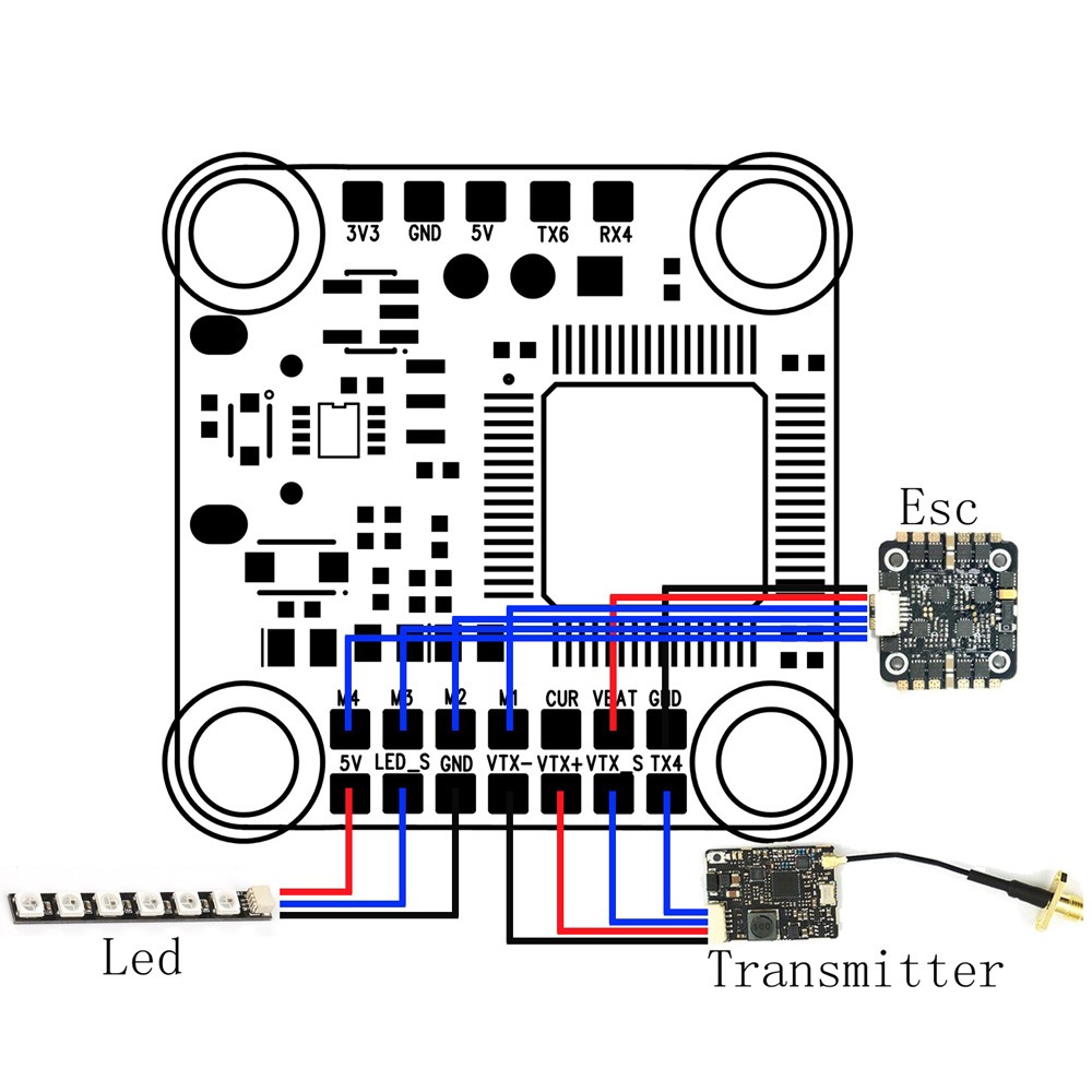 Heli-Nation Talon F4 Flight Controller